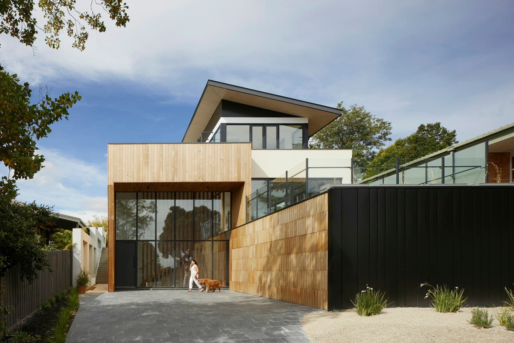 A striking modern luxury villa